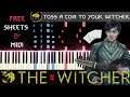 Toss a Coin to Your Witcher (Jaskier Song) - Synthesia Piano Tutorial + MIDI / FREE SHEETS