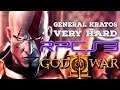 GOD OF WAR 2 (RPCS3) | VERY HARD - GENERAL KRATOS | ESSE CORREDOR DA MORTE TA UMA P***A