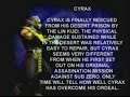 Mortal Kombat Gold - Cyrax 01 Bio