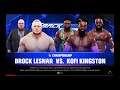 WWE 2K19 Brock Lesnar VS Kofi Kingston 1 VS 1 Match WWE Title