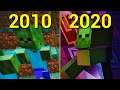 Evolution of Zombies in Minecraft 2010-2020
