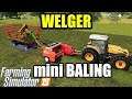 Farming Simulator 19 | WELGER MINI BALING MACHINE & TRAILER !