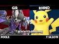 Gir (Wolf/K. Rool) vs Rhino (Pikachu) | Pools | Synthwave #3