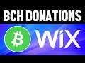 How To Accept Bitcoin Cash Donations on Wix (Quick & Easy)
