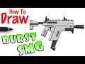 How to Draw the Burst SMG | Fortnite
