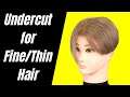 Undercut Haircut for Fine or Thin Hair - TheSalonGuy