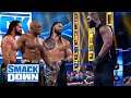 WWE July 25, 2021 - Roman reigns, Bobby Lashley, Seth Rollins Vs. Omos Jordan Omogbehin : Smackdown