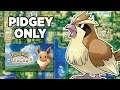 Can You Beat Pokemon Lets Go Eevee using ONLY Pidgey?