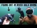 FOUND CAT WHILE SOLO DIVING IN DEEP RIVER FOR LOST ITEMS (WTF)