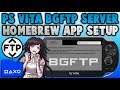 PS Vita BGFTP App! Use Apps While Copying Files Via FTP!