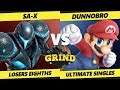 Smash Ultimate Tournament - SA-X (Dark Samus) Vs. Dunnobro (Mario) The Grind 101 SSBU Losers Top 8