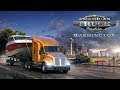 American Truck Simulator 1.35 Washington DLC - First Drive Into Washington With New Loads & Trailers