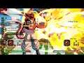 DRAGON BALL FighterZ - SSJ4 Gogeta + Roshi-B midscreen combo with 2 taunts v1.27