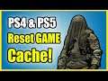 How to RESET GAME CACHE on PS4 & PS5 in ANY GAME (Fortnite, Warzone, Rocket League, GTA)