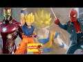 Manga Dragon Ball Z Goku MUITO DOIDO Spider  Man Homem Aranha Homem de Ferro Brinquedos Bonecos Toys
