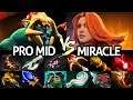 MIRACLE Lina Physical Build VS Pro Huskar Mid Scepter 7.24 Dota 2