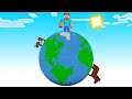 What If MINECRAFT Was A ROUND WORLD? (Weird)