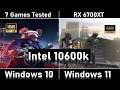 Windows 10 vs windows 11 Testing 7+ Games