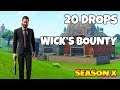 I Dropped Wick's Bounty 20 Times And This Is What Happened (Fortnite Season X)