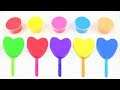 DIY How to make Kinetic Sand Rainbow Heart Ice Cream | Kinetic Sand Cutting | Satisfying Video