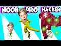 Can We Go NOOB vs PRO vs HACKER In KAIJU RUN!? Prezley