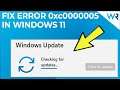 How to fix the 0xc0000005 error in Windows 11