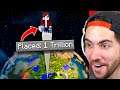 Placing 1 Trillion Blocks Alone In Minecraft