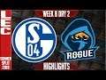 S04 vs RGE Highlights | LEC Summer 2019 Week 8 Day 2 | Schalke 04 vs Rogue
