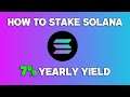 How to Stake Solana | Earn Passive income 7% Per Year