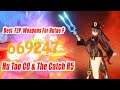 Hu Tao C0 & The Catch R5 Damage Showcase Gameplay - Best F2P Weapons For Hutao