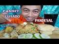 PANSIT GUISADO WITH PANDESAL | PINOY MUKBANG #pansitguisado  #pandesal