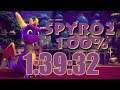 Spyro Reignited Trilogy "Spyro 2 - 100%" speedrun in 1:39:32 [Former WR]