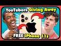 YouTubers React To YouTubers Giving The iPhone 11 To Strangers For Free