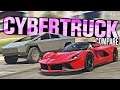 GTA 5 - Is a Tesla Cybertruck FASTER than a Ferrari LaFerrari?? (FiveM)