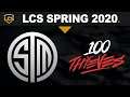 TSM vs 100 - LCS 2020 Spring Split Week 9 Day 1 - Team SoloMid vs 100 Thieves