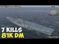 World of WarShips | Implacable | 7 KILLS | 81K Damage - Replay Gameplay 4K 60 fps