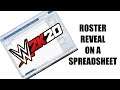 WWE 2K20 Roster Reveal - ON A SPREADSHEET PART 2