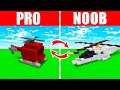 Minecraft NOOB vs. PRO: SWAPPED LUXURY HELICOPTER in Minecraft (Compilation)