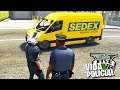 GTA V: ROLEPLAY POLICIAL - ABORDAGEM no CARRO DO SEDEX!!! #126