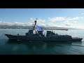 USS Daniel Inouye Completes Maiden Voyage - Hawaii. 4K