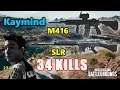 Kaymind & Ghost Drassel - 34 KILLS - M416+SLR - DUO vs SQUADS - PUBG