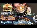 BurgerTime ARCADE1UP Joystick Fix, Restrictor Plate Install