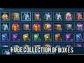 Opening my ONE YEAR box collection in Mobile Legends ! ! !