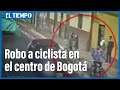 Robo a ciclista en el centro de Bogotá