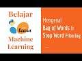 SKLearn 10 | Bag of Words & Stop Word Filtering | Text Processing | Belajar Machine Learning Dasar