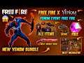 Free Fire X Venom 😯 || Venom Event Free Fire || All items || Confirm Date? || Garena Free Fire