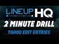 ROTOGRINDERS LINEUPHQ - How To Edit Multiple Lineups For Yahoo DFS