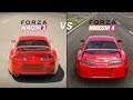 Toyota Supra Sound Comparison - Forza Horizon 2 vs Forza Horizon 4