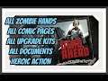 Zombie Army 4 Dead War - Dead Ahead Collectibles: Zombie Hands, Documents, Upgrade Kits, Comic Pages