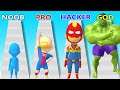 NOOB vs PRO vs HACKER vs GOD in Epic Race 3D - Perfect LEVEL in Epic Race 3D - Gameplay Android, Ios